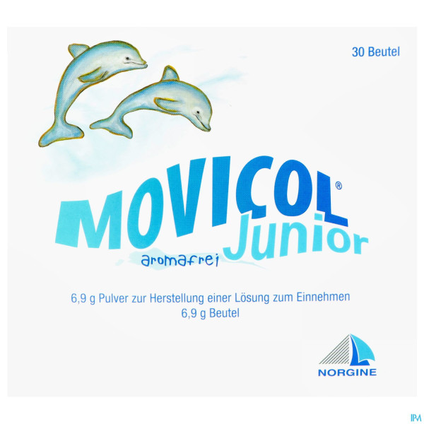 Movicol Pulver 6,9g Junior Aromafrei Beutel 30st