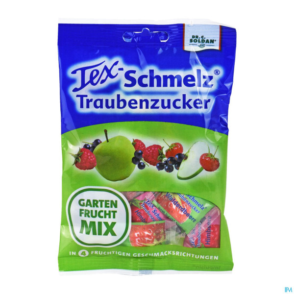 Tex-schmelz Traubenzucker Beutel Gartenfrucht-mix 75g