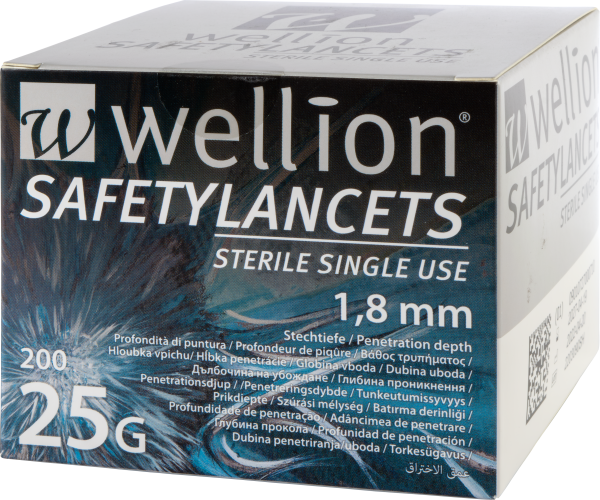 Wellion Safetylancets 25G, 200 Stück