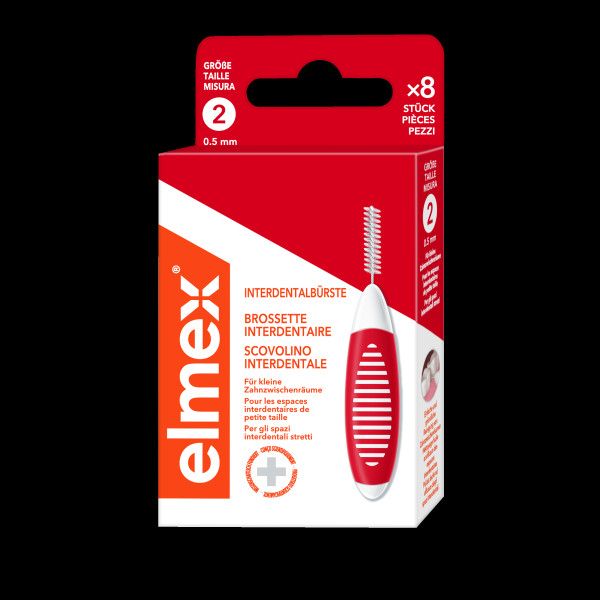 elmex® Interdentalbürsten Rot Größe 2