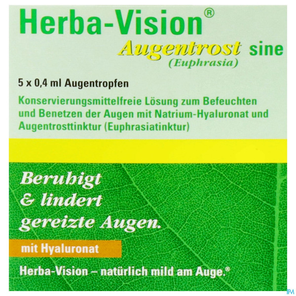 Augentropfen Herba-vision Augentrost/sine 0,4ml 5st