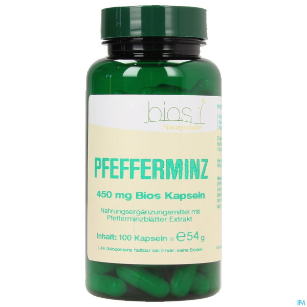 Bios Pfefferminz 450mg 100 Kapseln