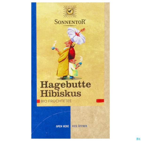 Sonnentor Tee/bio Hagebutte/hibiskus 02257 18st