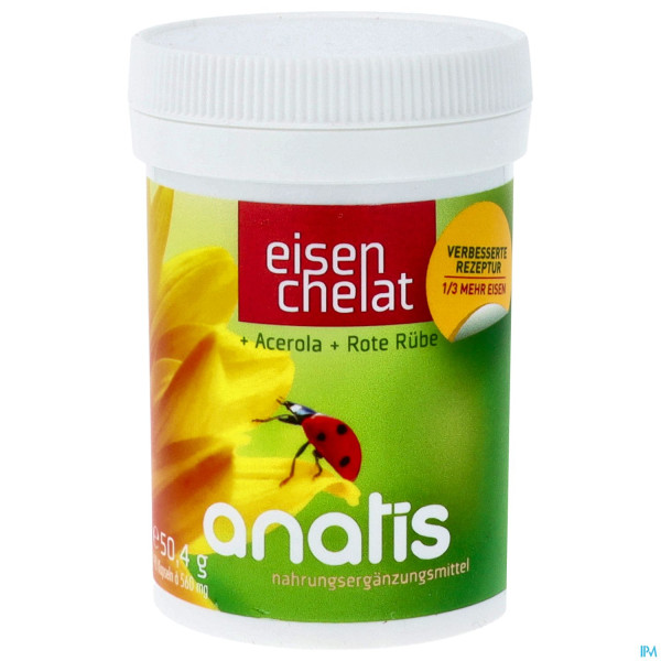 Eisen Chelat Kapseln/+acerola +rote Ruebe -anatis 90st