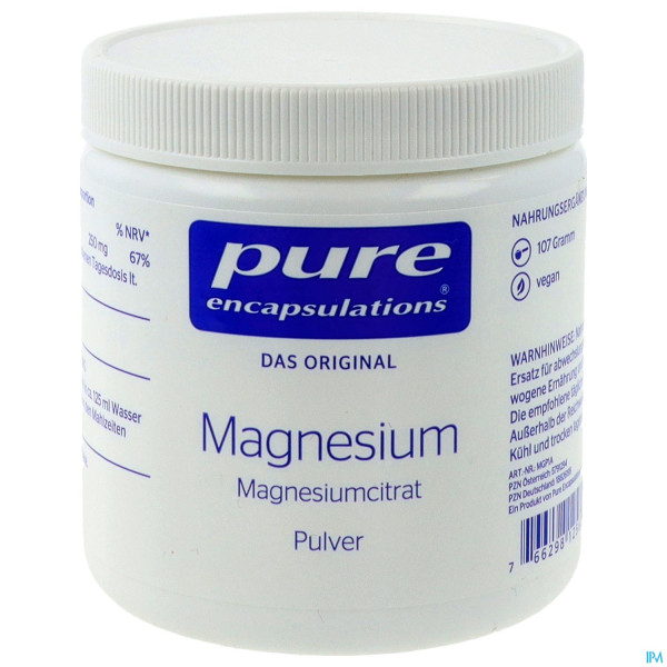 Magnesium Citrat Pulver Pure Encapsulations Mgp1a 107g