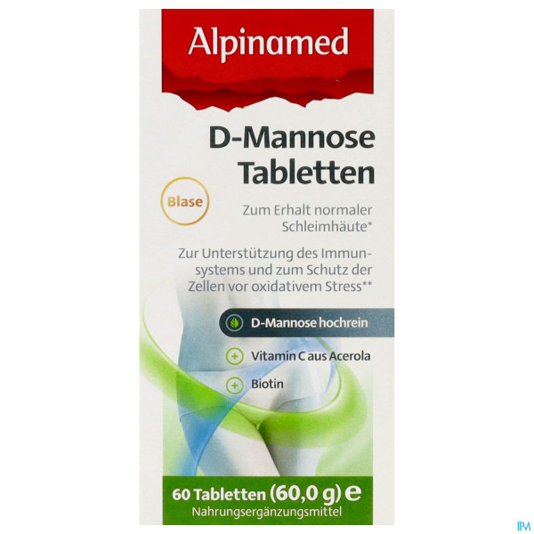 D-mannose Tabl -alpinamed +biotin +vitamin C 60st