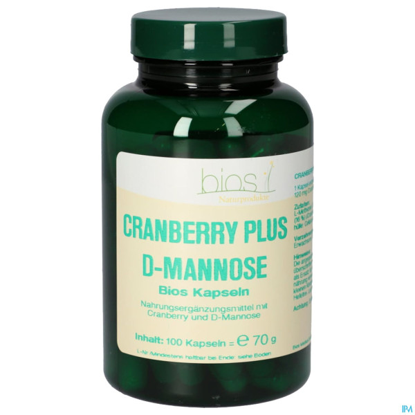 Bios Cranberry Plus D-mannose 100 Kapseln