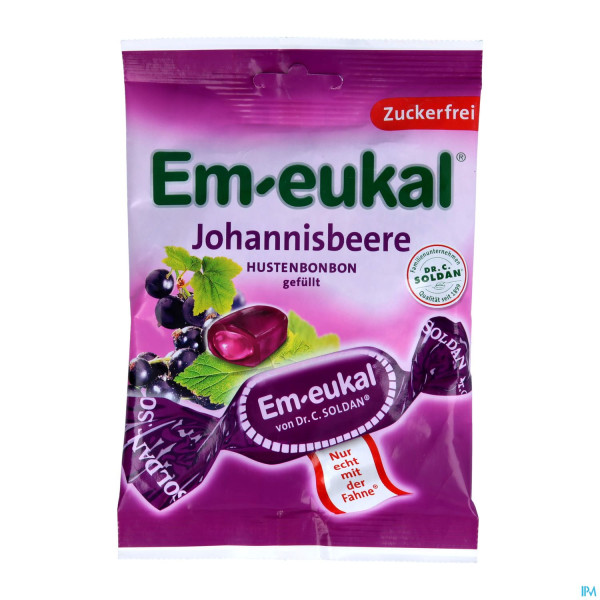 Em-eukal Bonbons Zuckerfrei Johannisbeere Gefue 75g