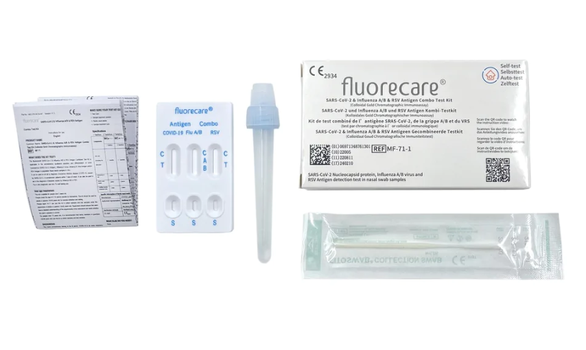 Fluorecare SARS-CoV-2 Und Influenza A/B Und RSV Antigen Kombi-Testkit  online kaufen bei  - Ihre Versandapotheke aus Wien
