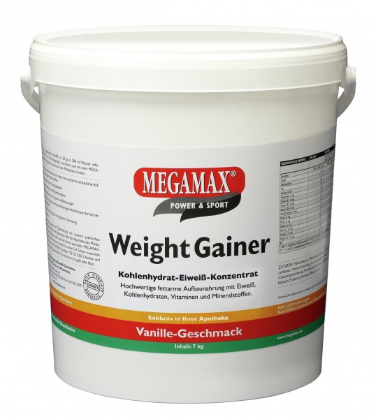 MEGAMAX Weight Gainer Pulver Vanille