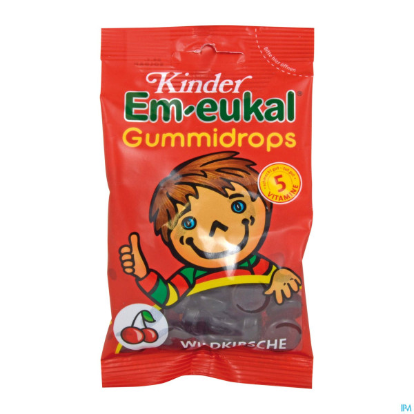 Em-eukal Gummidrops Zuckerhaltig/kinder Wildkirsche 75g