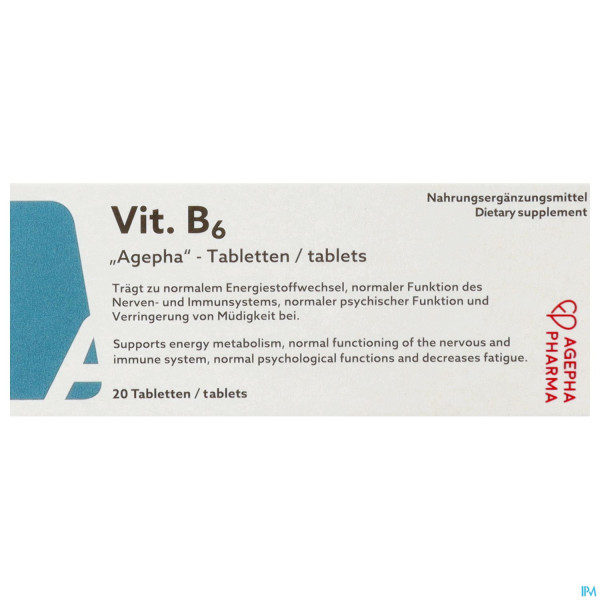 Vitamin B6 Tabl Dl 20st