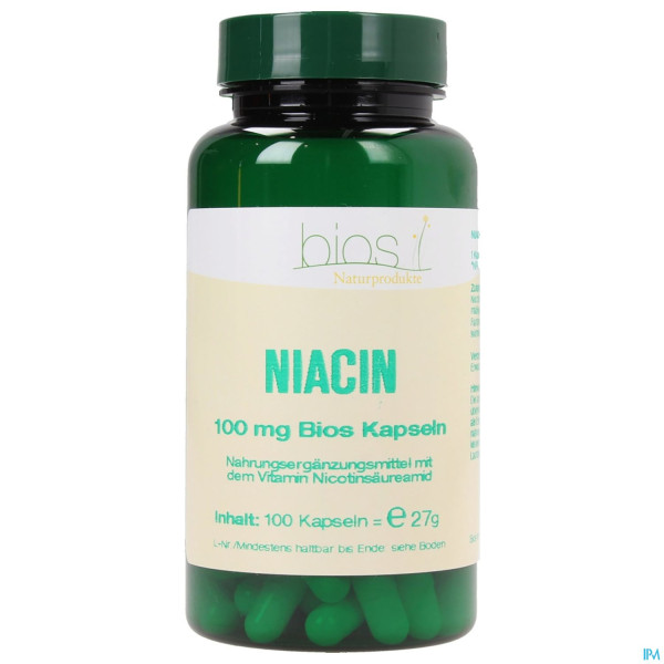 Bios Niacin 100mg 100 Kapseln