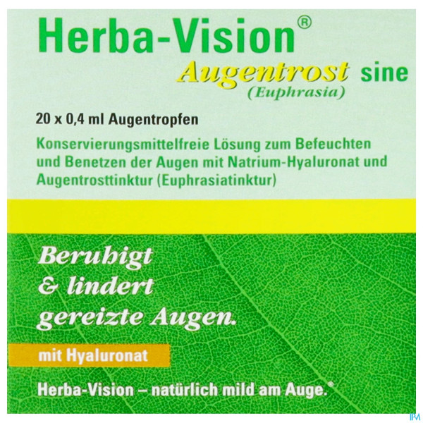 Augentropfen Herba-vision Augentrost/sine 0,4ml 20st