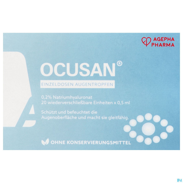 Augentropfen Ocusan 0,5ml 20st