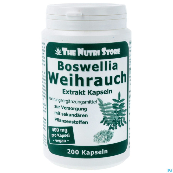 Weihrauch Extrakt Boswellia 400mg Vegan 200st