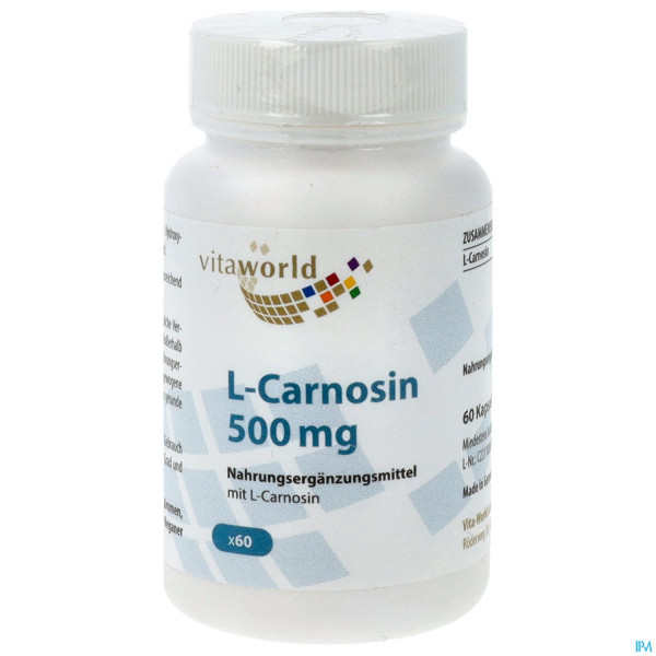 L-carnosin Kapseln 500mg Vegetarisch Vita World 60st