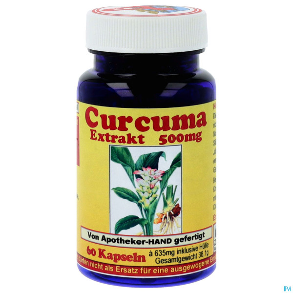 Curcuma Kapseln 500mg Extrakt 60st