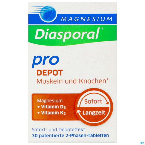 Magnesium Diasporal/pro Depot +d3+k2 Muskel +knochen 30st