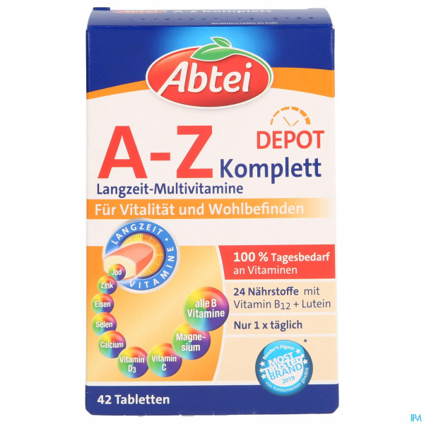 Abtei A-z Komplett Tabl Langzeit-multi- Vitamine 42st