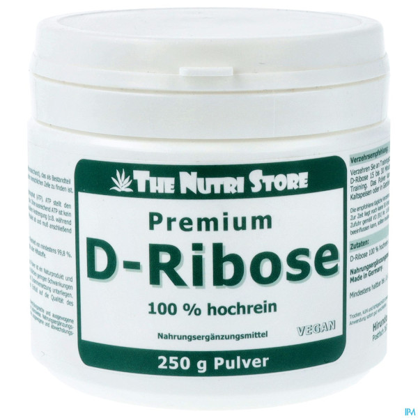 D-ribose Pulver 100% Rein Vegan 250g