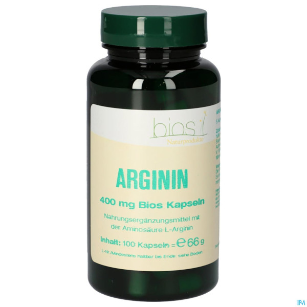 Bios Arginin 400mg 100 Kapseln