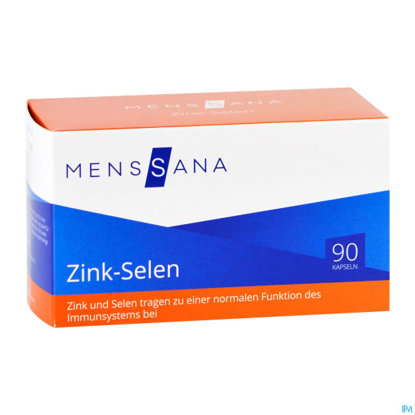 Zink Kapseln +selen Menssana 90st