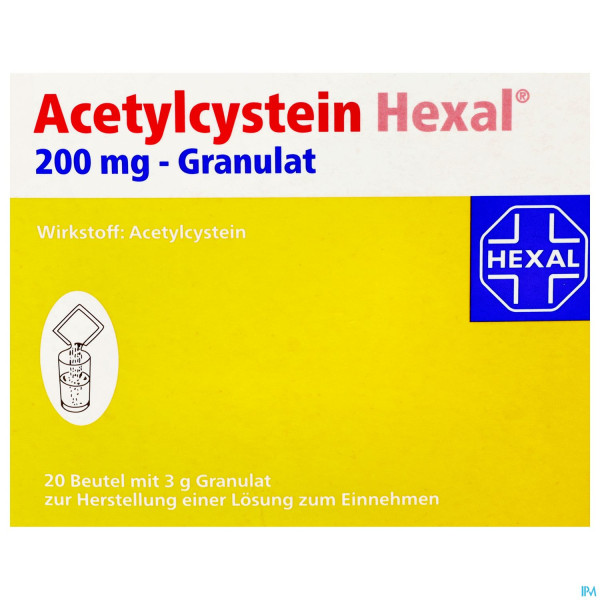 Acetylcystein Hexal Granulat 200mg